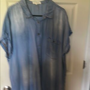 Casual Blue Denim Shirt